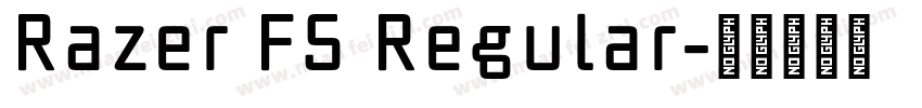 Razer F5 Regular字体转换